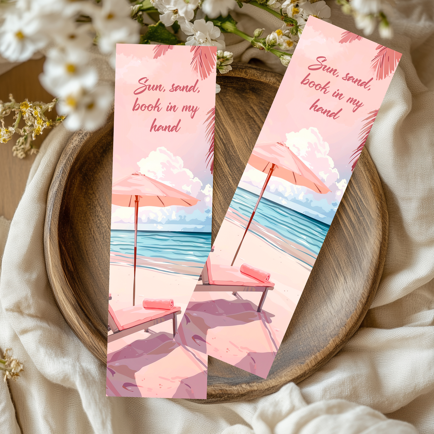 Sub-Acrylic Bookmarks - Beach Theme