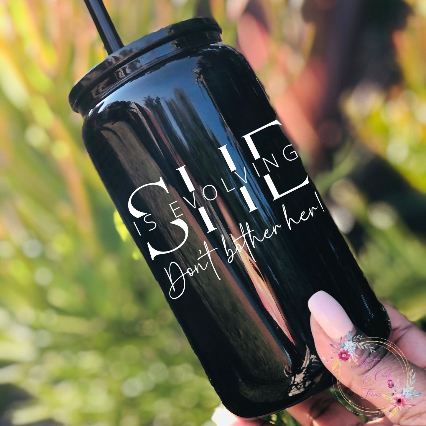 Black Glass Can - She/Her Designs