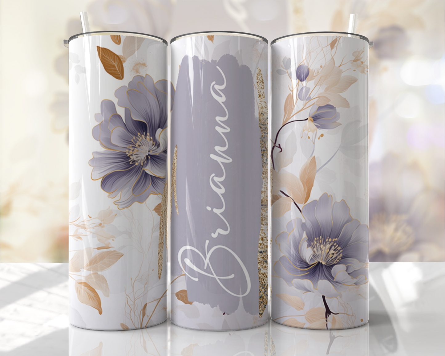20oz Skinny Tumbler - Add Name (Various Designs)