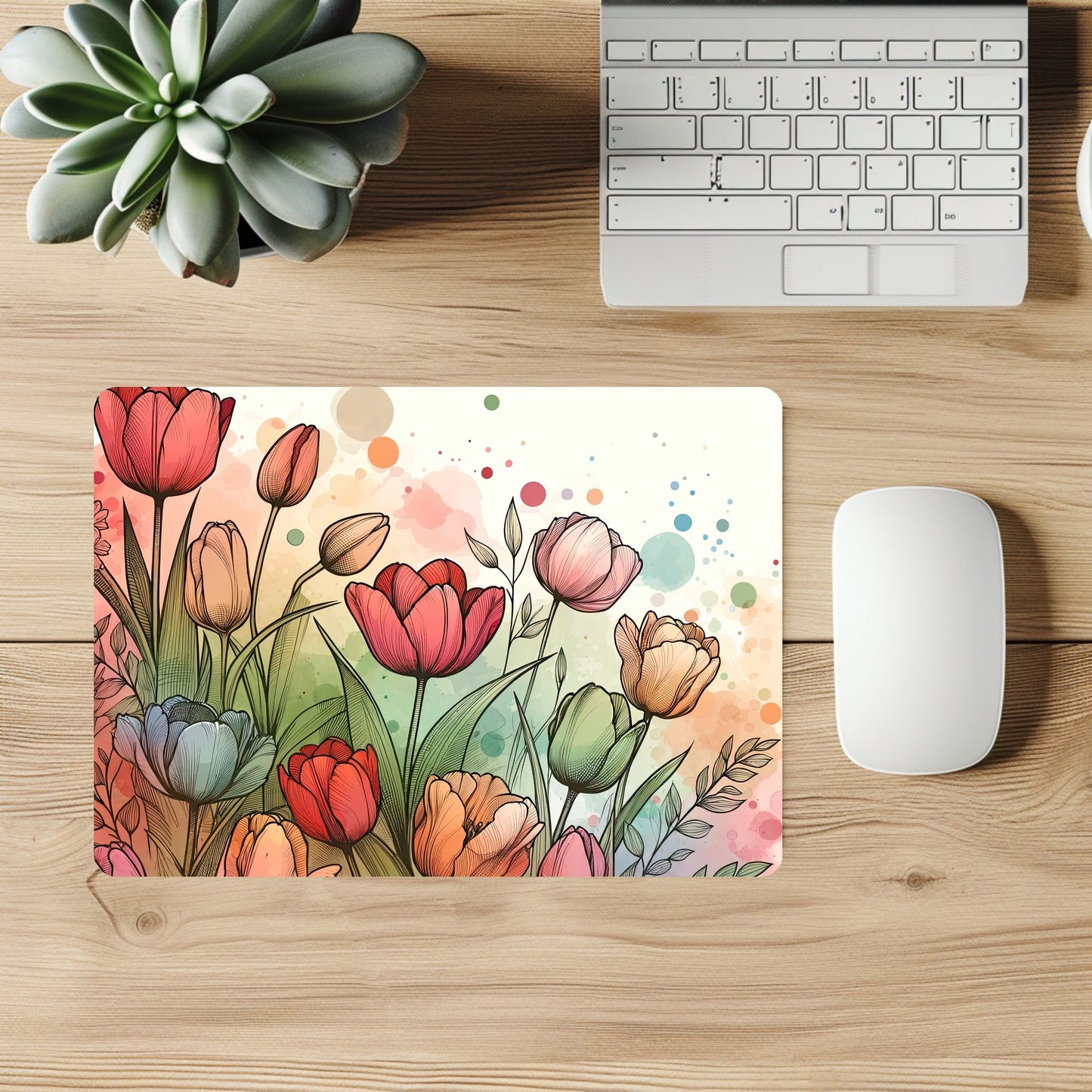 Mouse Pad - Colour Florals Various Designs