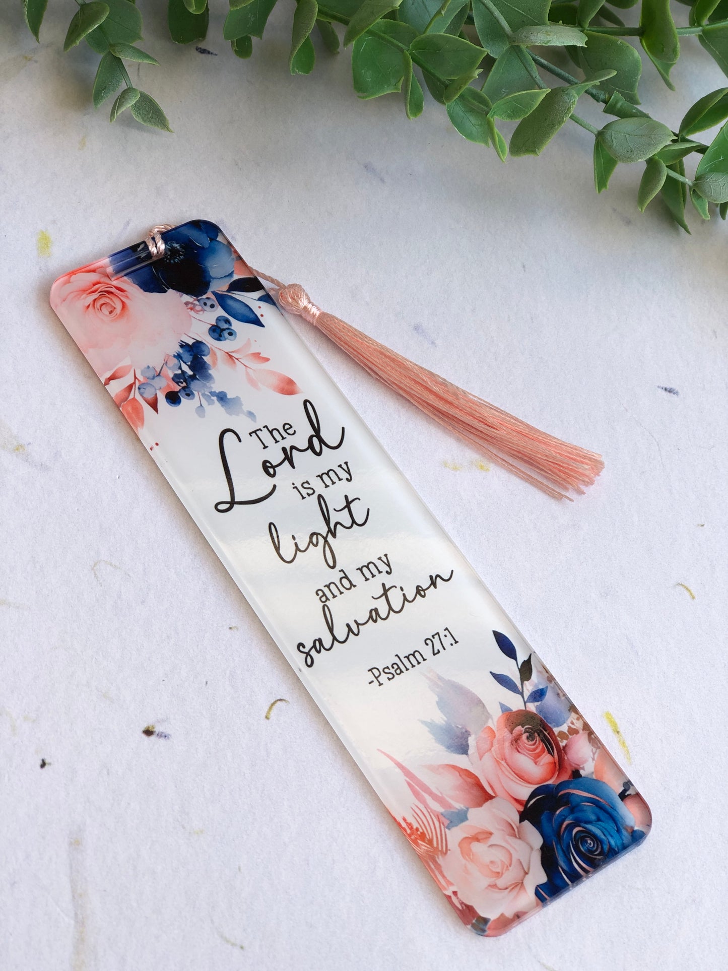 Sub-Acrylic Bookmark - Psalm 27:1