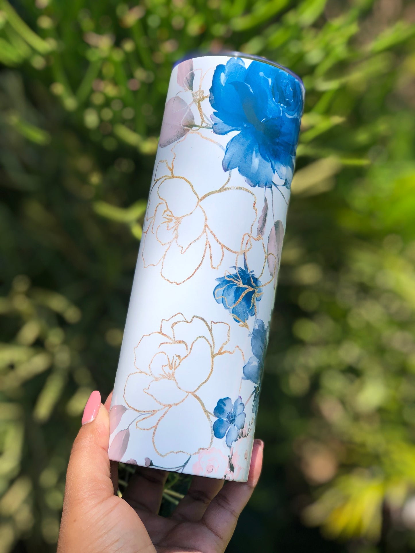 20oz Skinny Tumbler - Add Name (Various Designs)