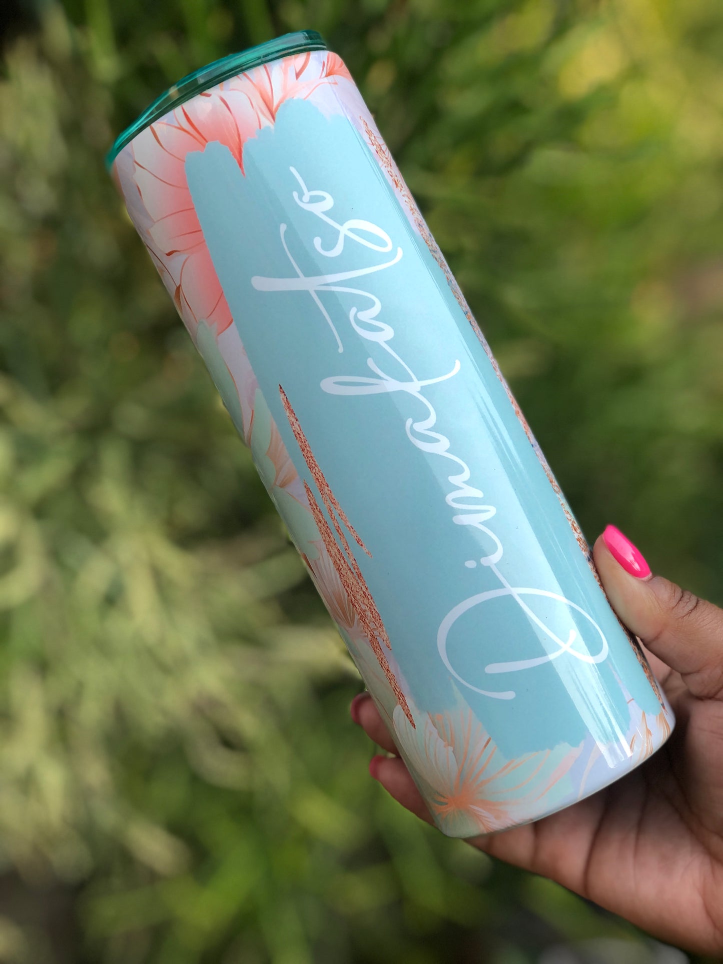 20oz Skinny Tumbler - Add Name (Various Designs)