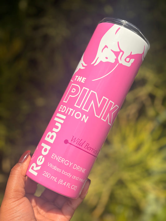 20oz Skinny Tumbler - Red Bull Pink Edition