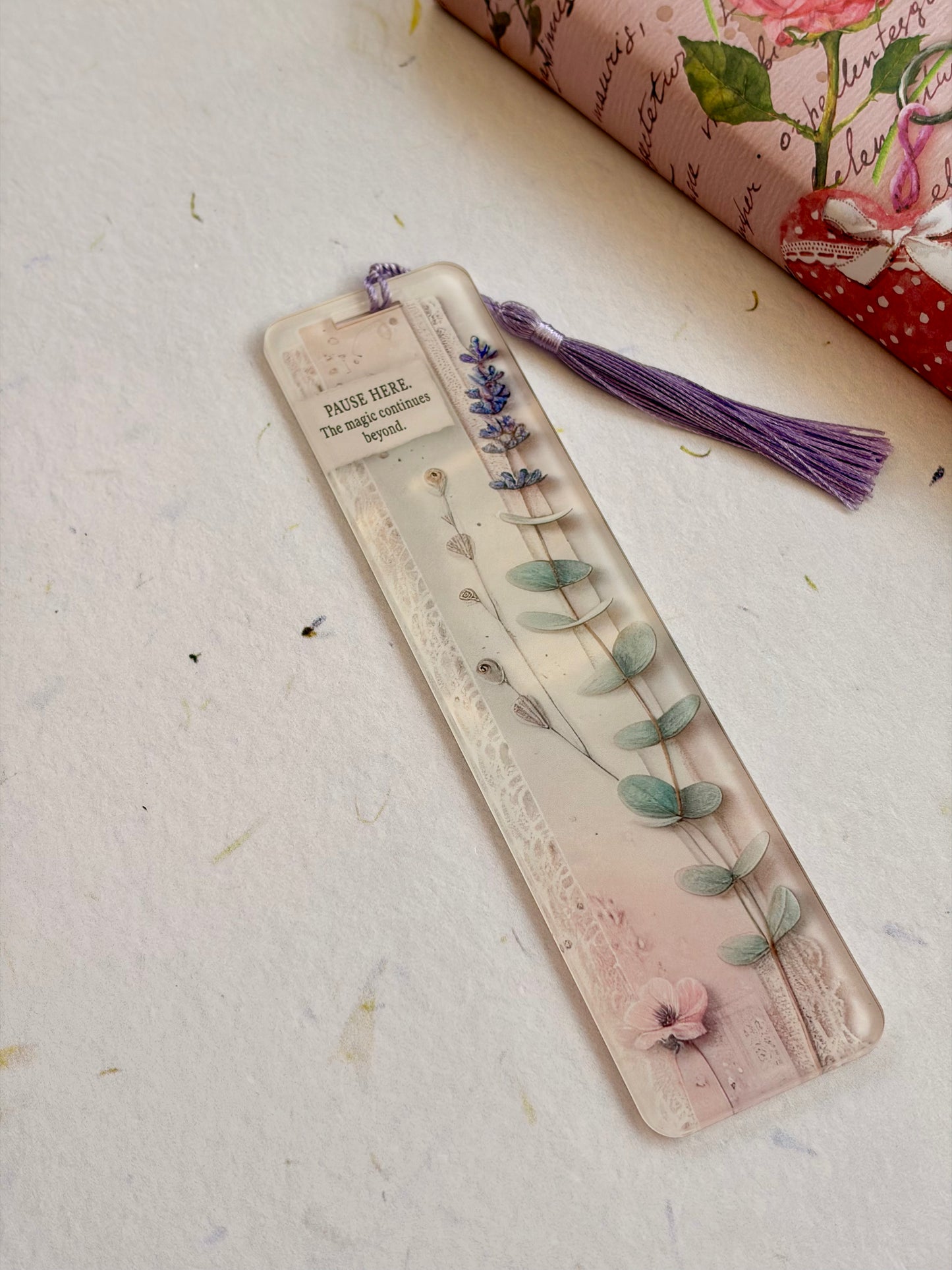 Sub-Acrylic Bookmark - Pause Here