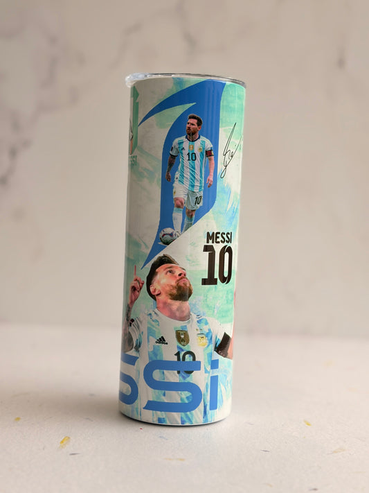 20oz Skinny Tumbler - Lionel Messi