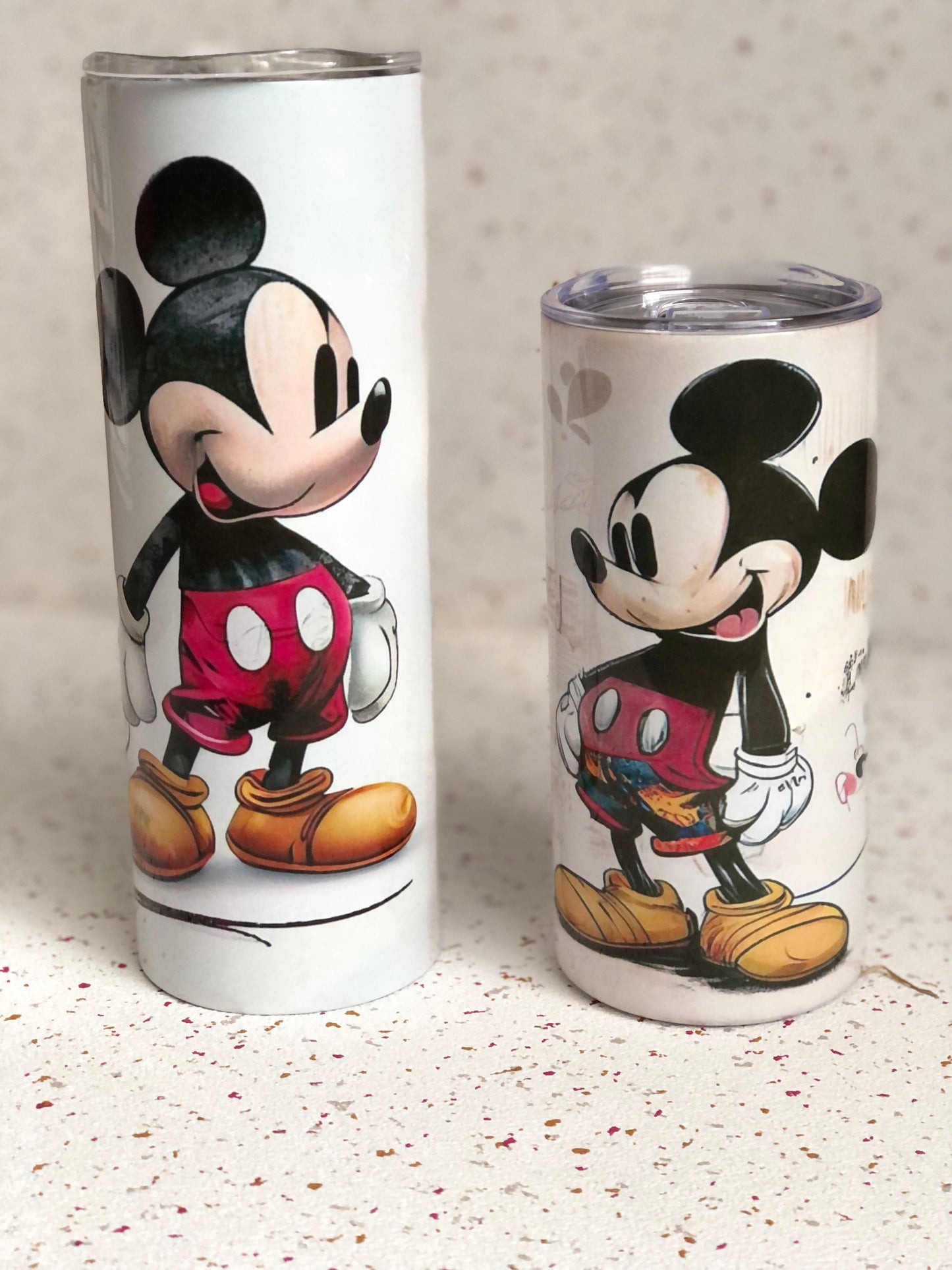 15oz Skinny Tumbler - Mickey Colourful Shorts