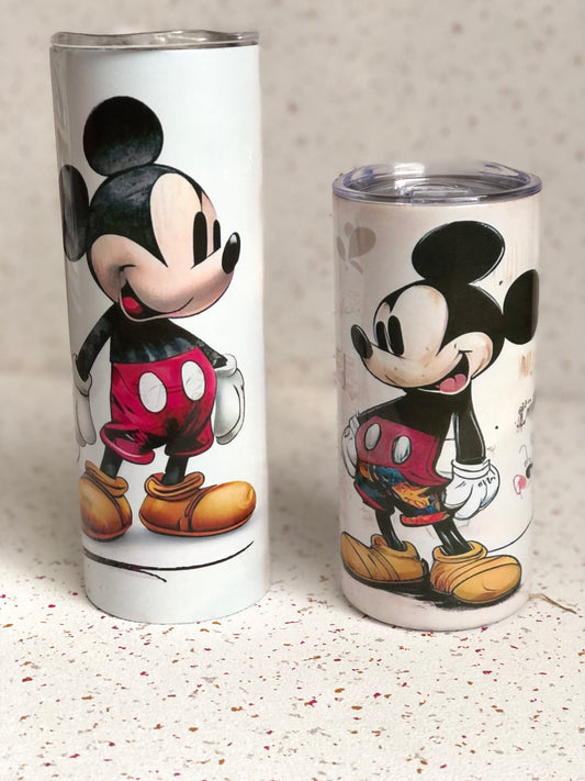15oz Skinny Tumbler - Mickey Colourful Shorts