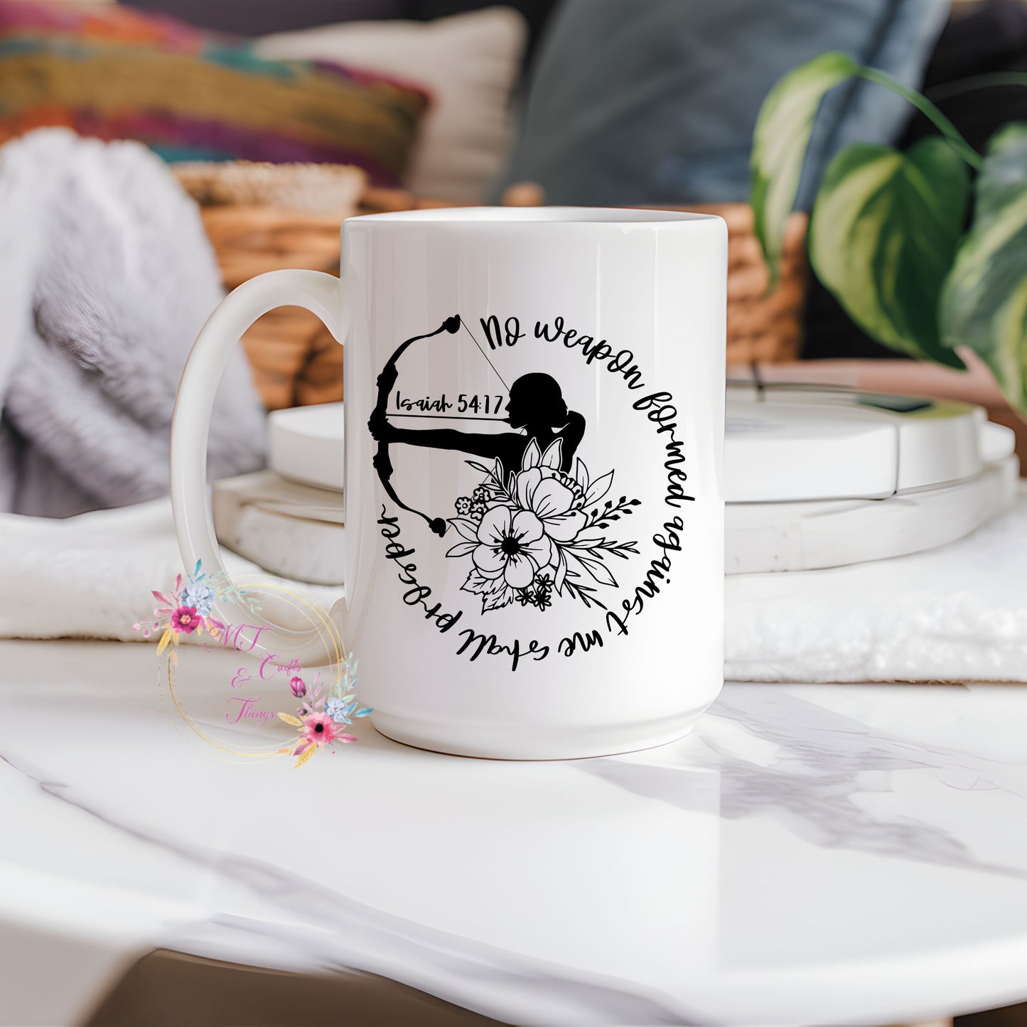15oz Ceramic Mug - No Weapon Formed Against Me