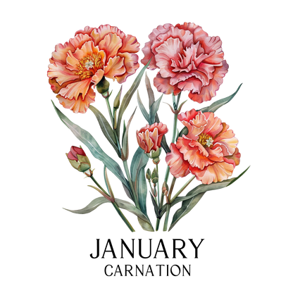 Glass Can - Birth  Month Flower