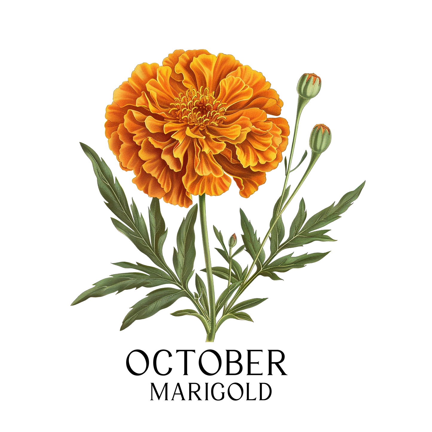 Glass Can - Birth  Month Flower