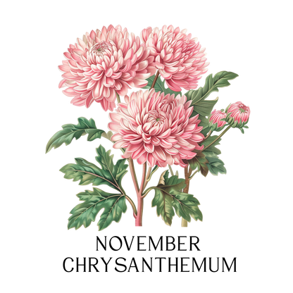 Glass Can - Birth  Month Flower