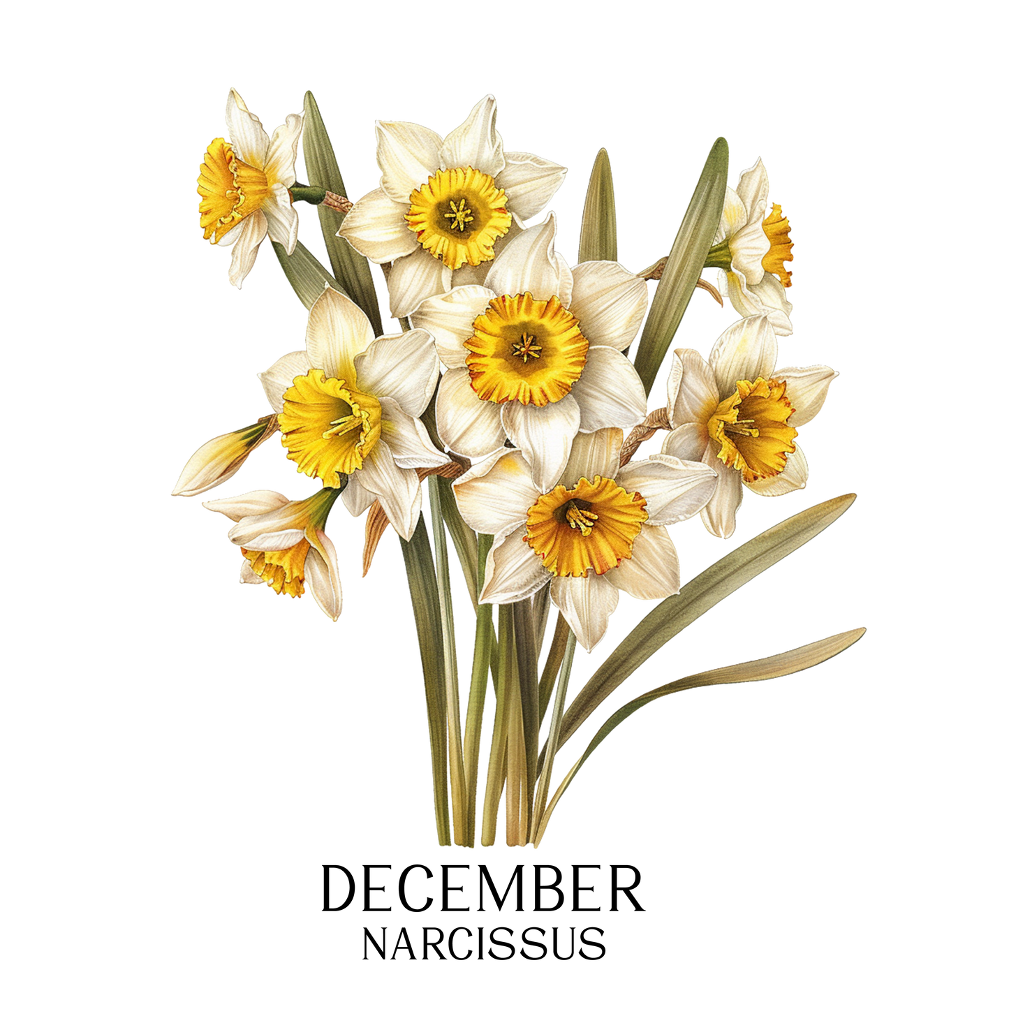 Glass Can - Birth  Month Flower