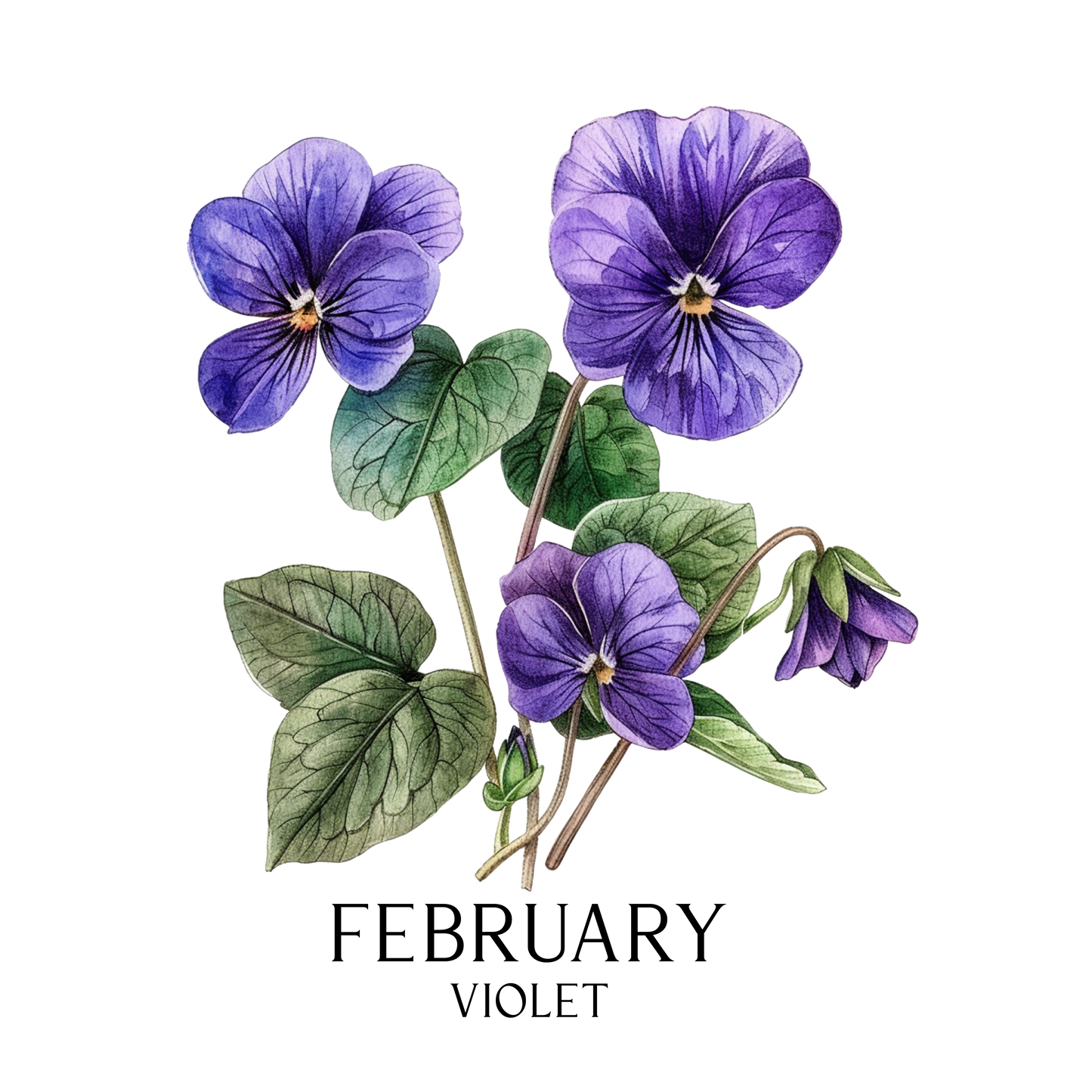 Glass Can - Birth  Month Flower