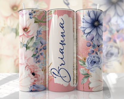 20oz Skinny Tumbler - Add Name (Various Designs)