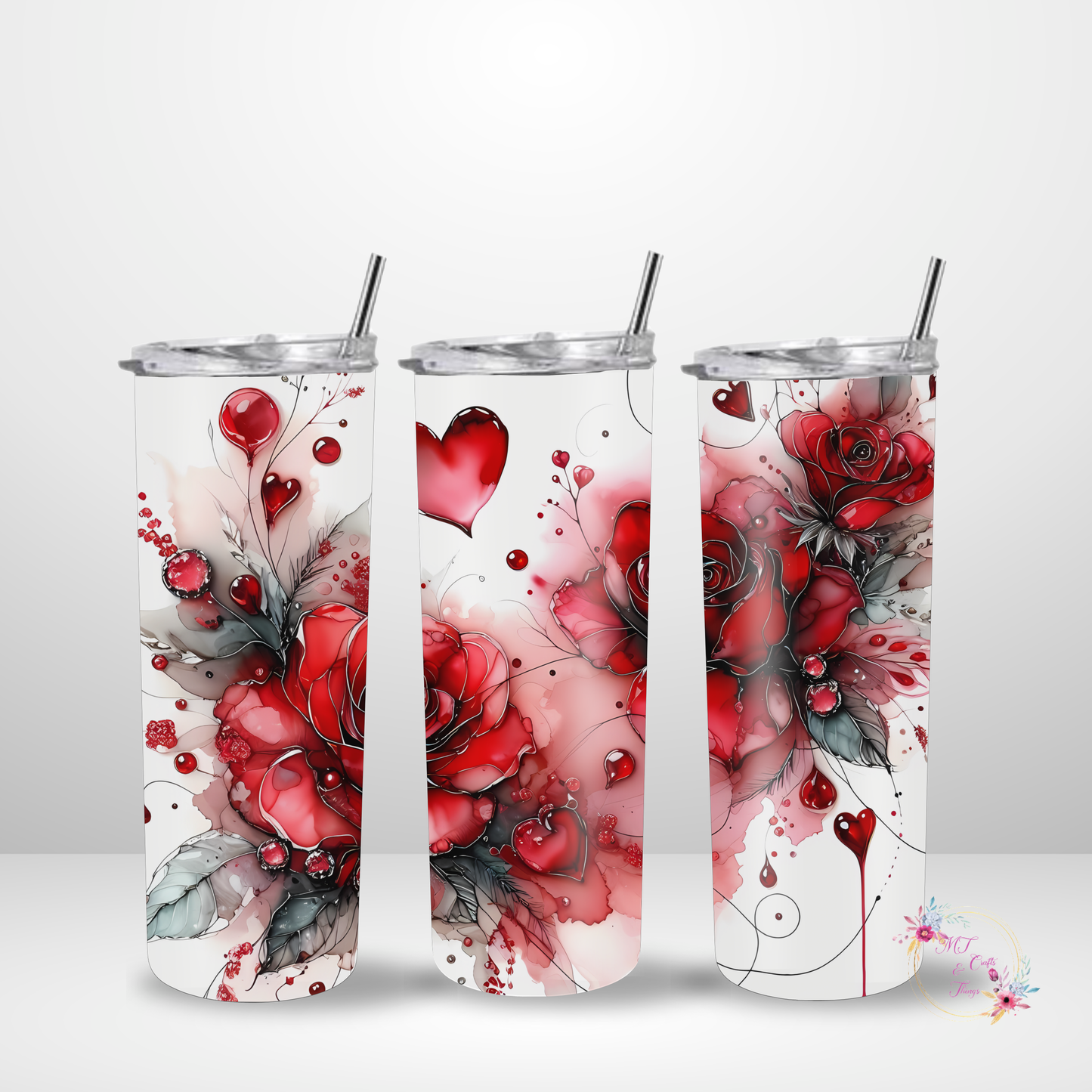 20oz Tumbler- Reds Roses