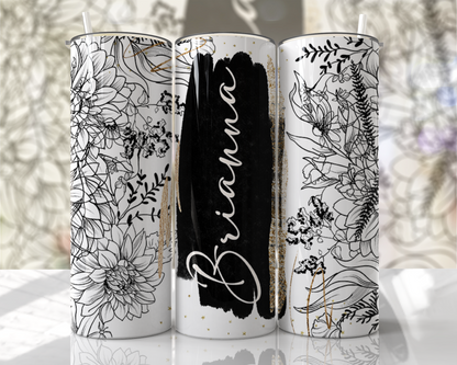 20oz Skinny Tumbler - Add Name (Various Designs)