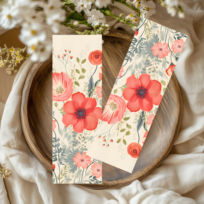 Sub-Acrylic Bookmarks - Vintage Florals