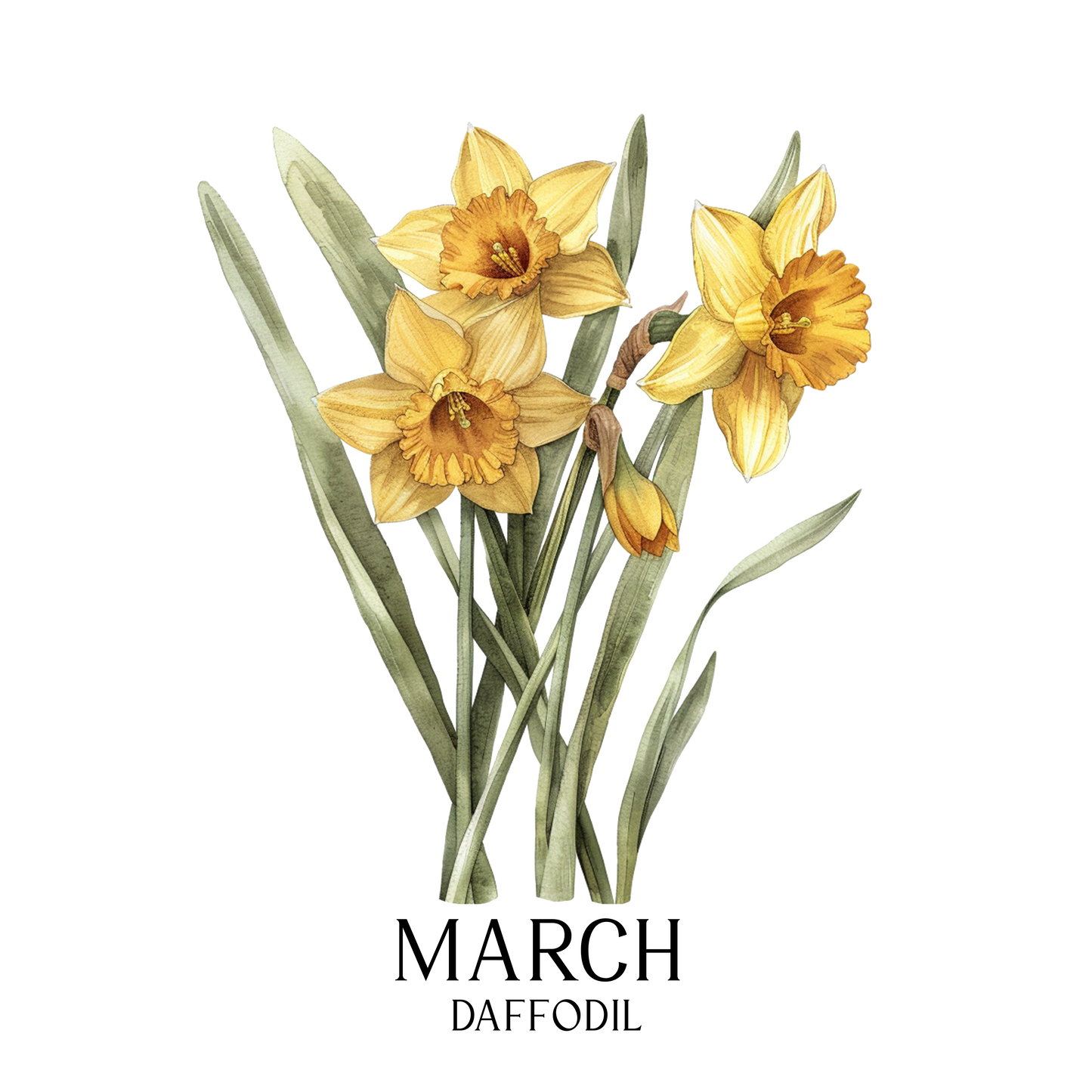 Glass Can - Birth  Month Flower