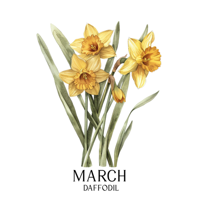 Glass Can - Birth  Month Flower