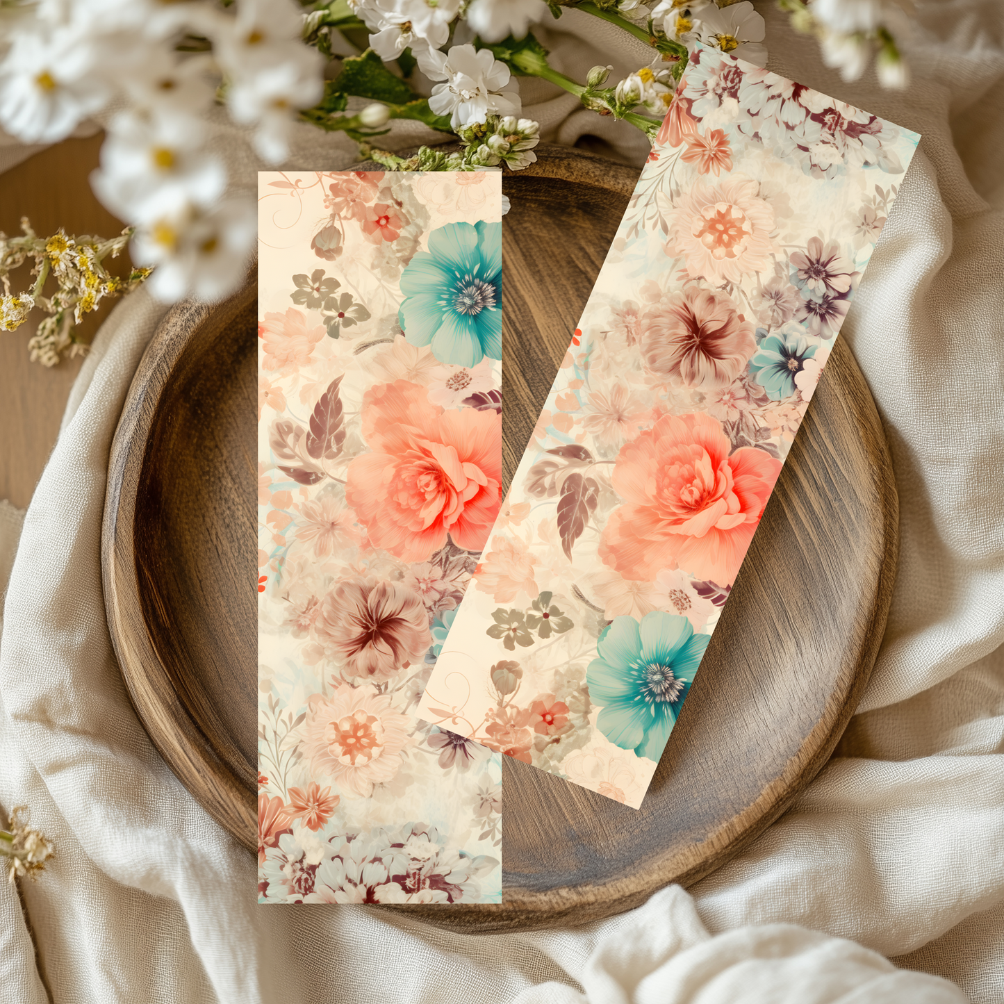 Sub-Acrylic Bookmarks - Vintage Florals