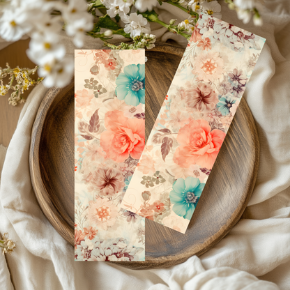 Sub-Acrylic Bookmarks - Vintage Florals