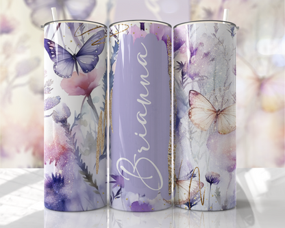 20oz Skinny Tumbler - Add Name (Various Designs)