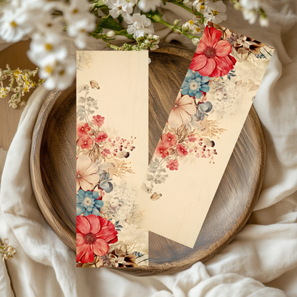 Sub-Acrylic Bookmarks - Vintage Florals
