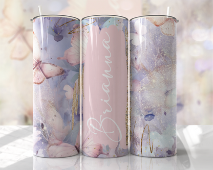 20oz Skinny Tumbler - Add Name (Various Designs)