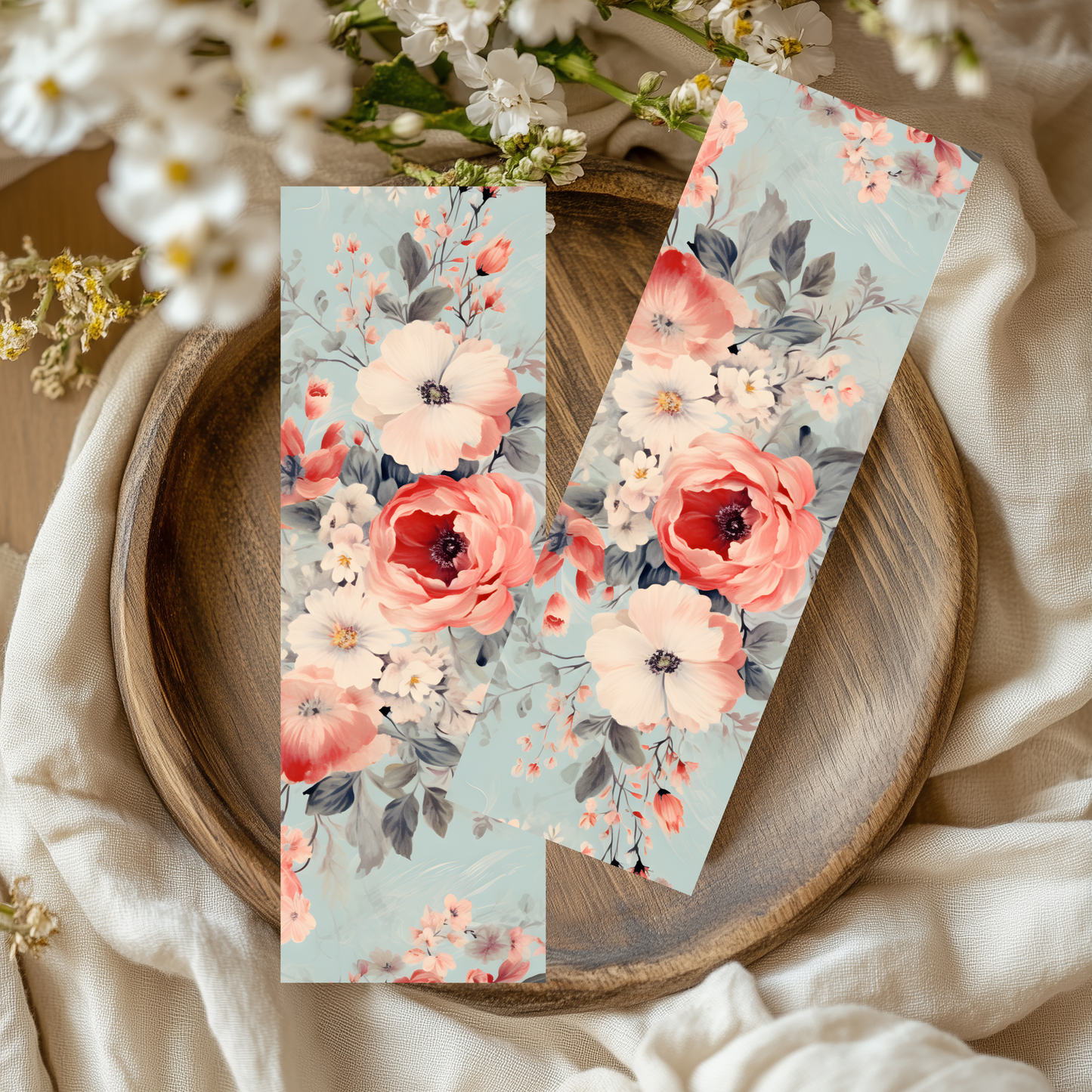 Sub-Acrylic Bookmarks - Vintage Florals