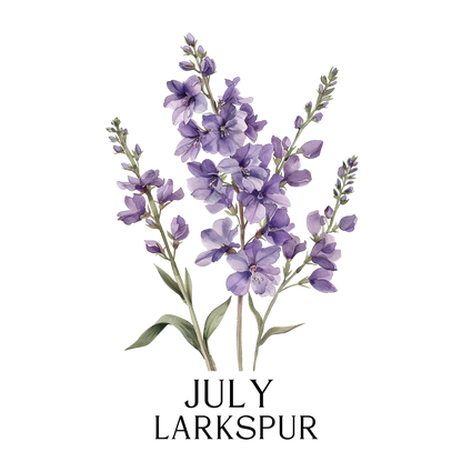 Glass Can - Birth  Month Flower