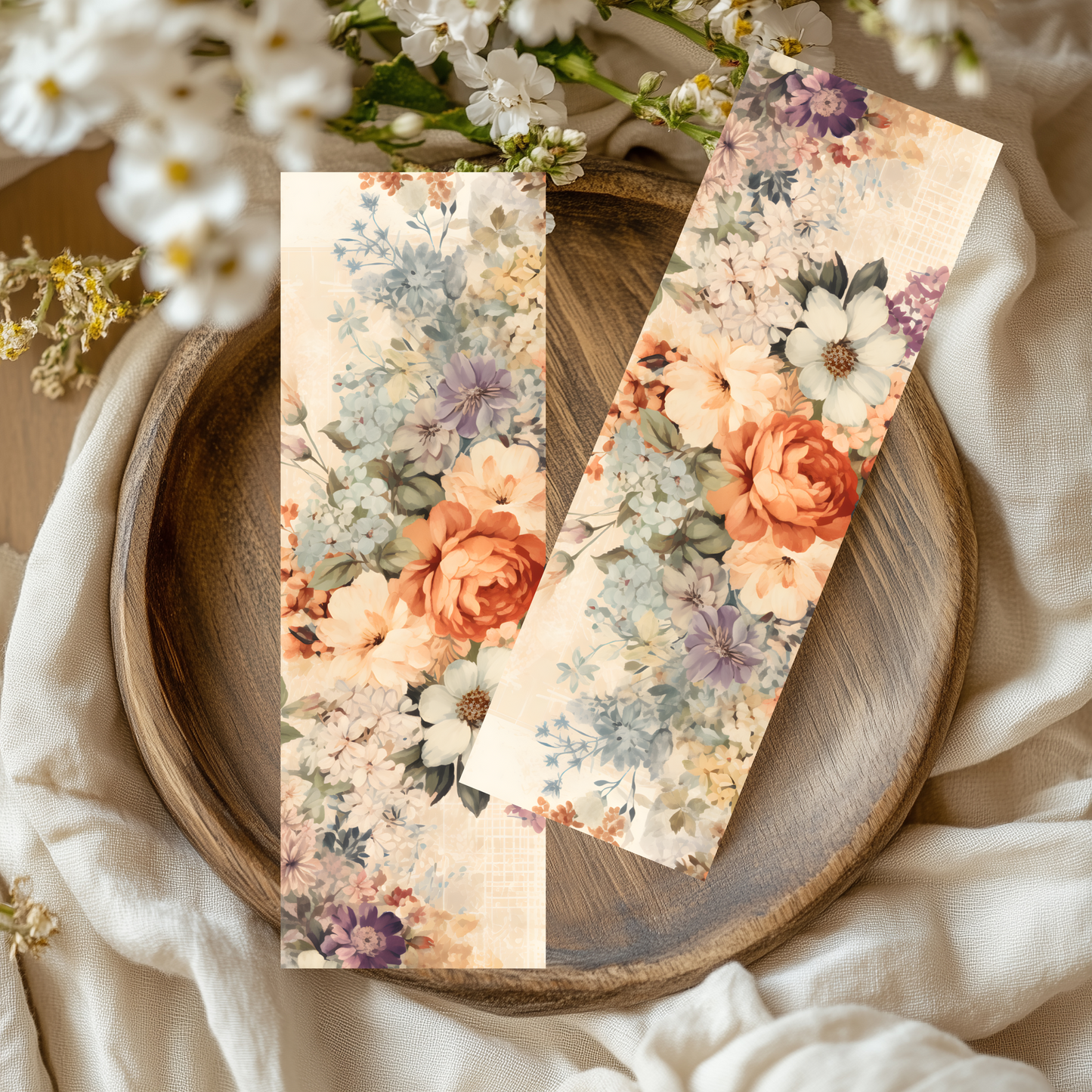 Sub-Acrylic Bookmarks - Vintage Florals
