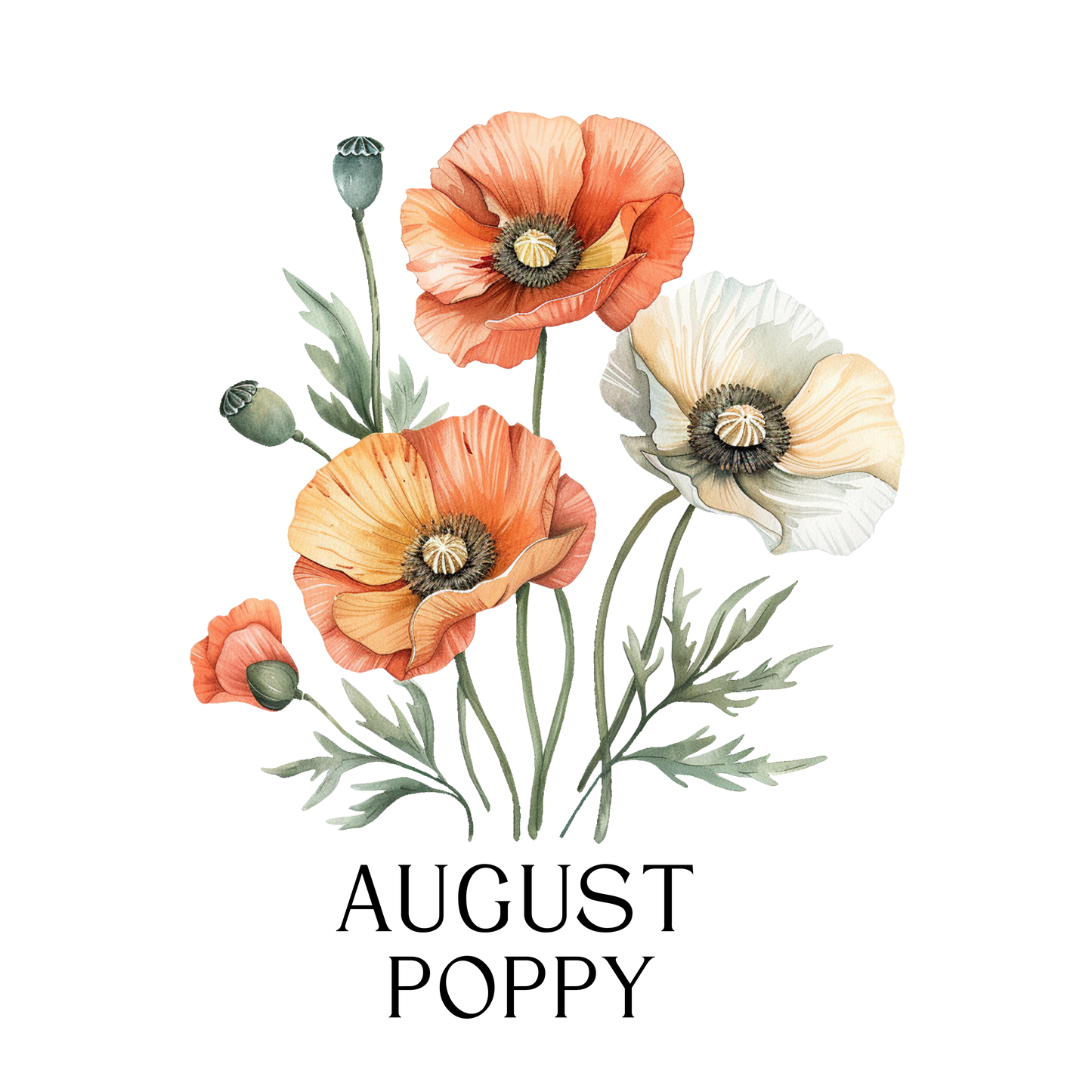 Glass Can - Birth  Month Flower