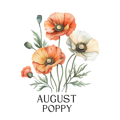 Glass Can - Birth  Month Flower