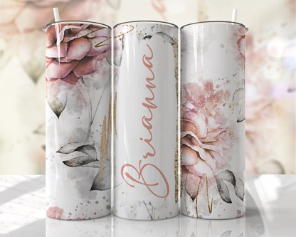 20oz Skinny Tumbler - Add Name (Various Designs)