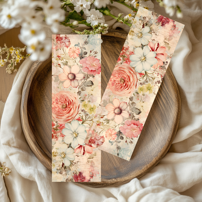 Sub-Acrylic Bookmarks - Vintage Florals