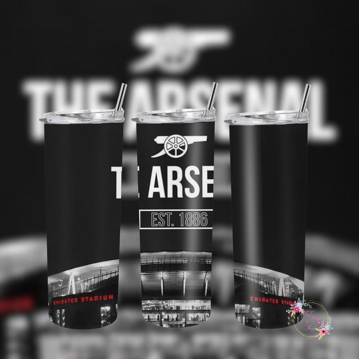 Arsenal Team Skinny Tumblers