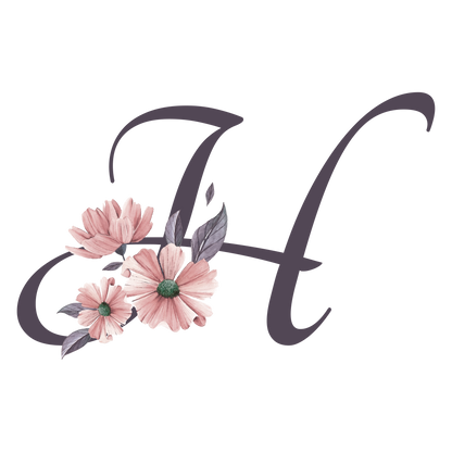 Frosted Glass Can - Floral Alphabet with Name