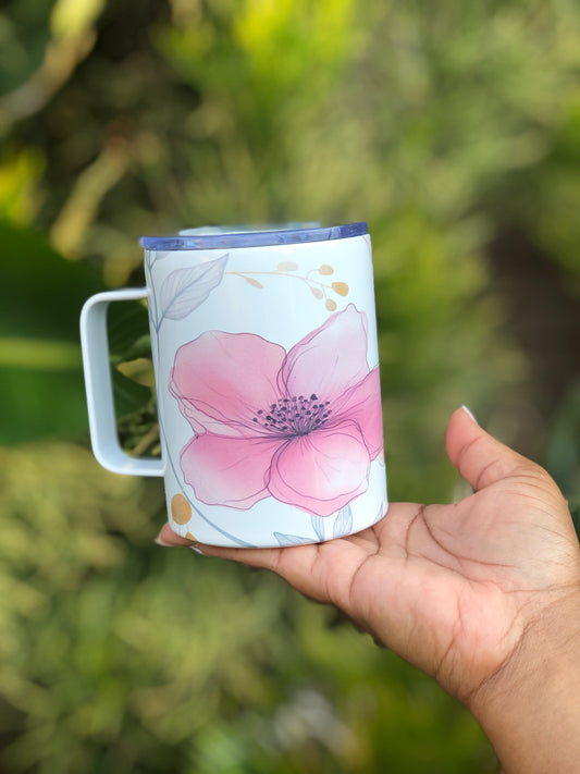 Stainless Steel Mug - Minimalist Florals