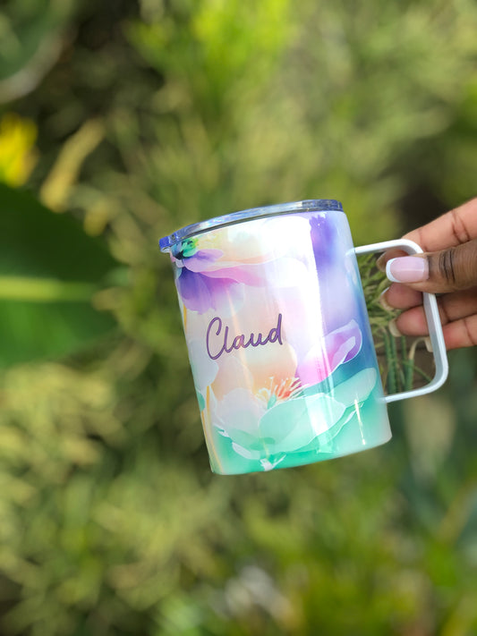 Stainless Steel Mug - Pastel Florals