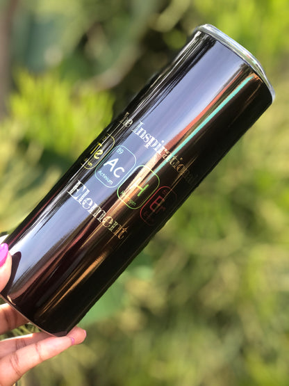 20oz Silver Skinny Tumbler - Teacher (Inspirational Element)