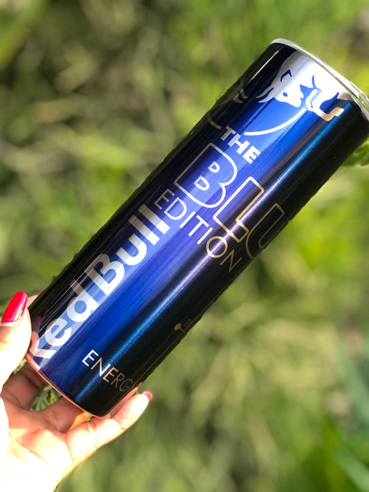 20oz Silver Skinny Tumbler - Bull Blue Edition