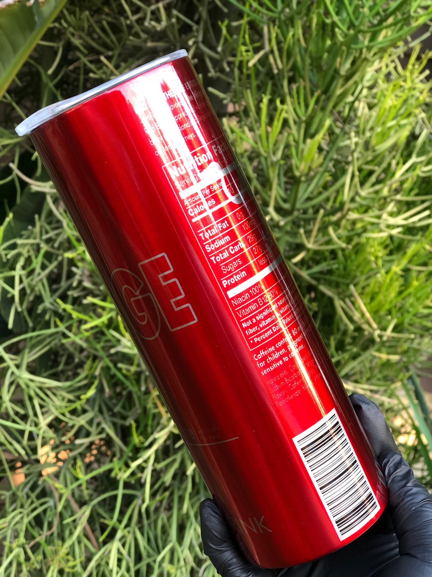 20oz Silver Skinny Tumbler - Bull Orange Edition