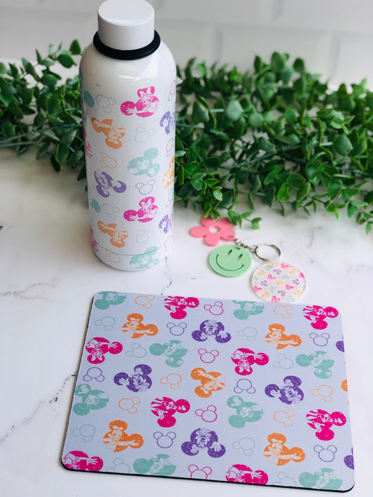 Bottle Set - Colourful Mickey Prints