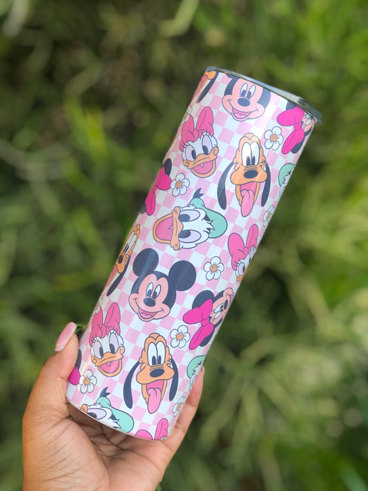 20oz Skinny Tumbler - Mickey & Friends
