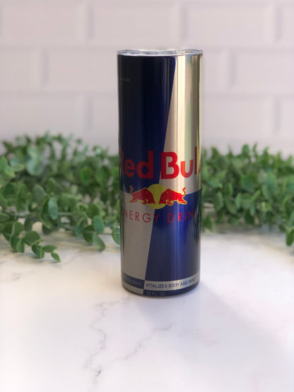 20oz Silver Skinny Tumbler - Red Bull Original