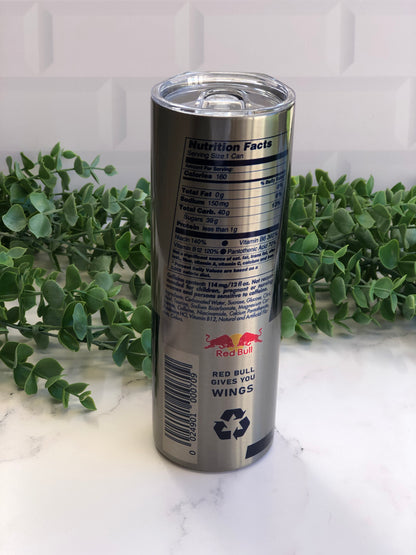20oz Silver Skinny Tumbler - Red Bull Original