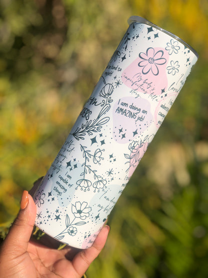 20oz Skinny Tumbler - Mom/Mommy Reminders