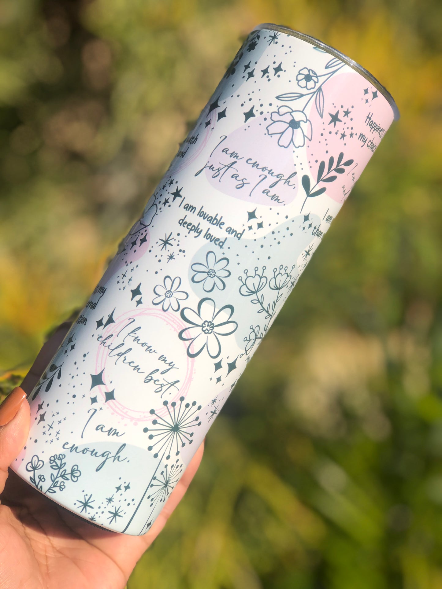 20oz Skinny Tumbler - Mom/Mommy Reminders