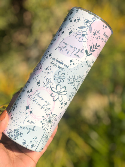 20oz Skinny Tumbler - Mom/Mommy Reminders